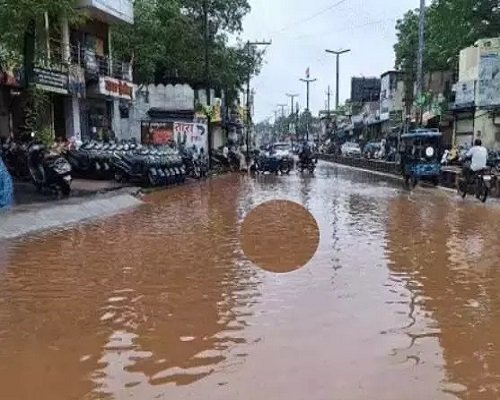 रायपुर के कई इलाकों में जलभराव, 2 दिनों से हो रही बारिश