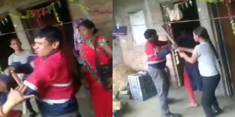 ‘मम्मी को मत मारो…’: बच्चों की चीख से भी न पसीजा दिल, बेरहमी से पत्नी को पीटता रहा हैवान पति